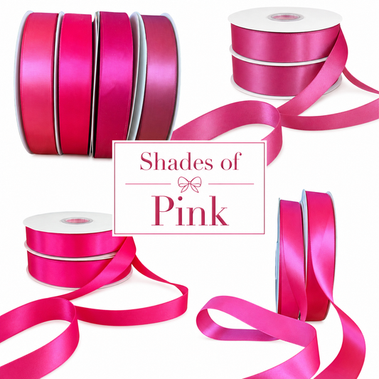 Panglică Satin Double Face – Shades of Pink
