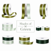 Panglică Satin Single Face – Shades of Green