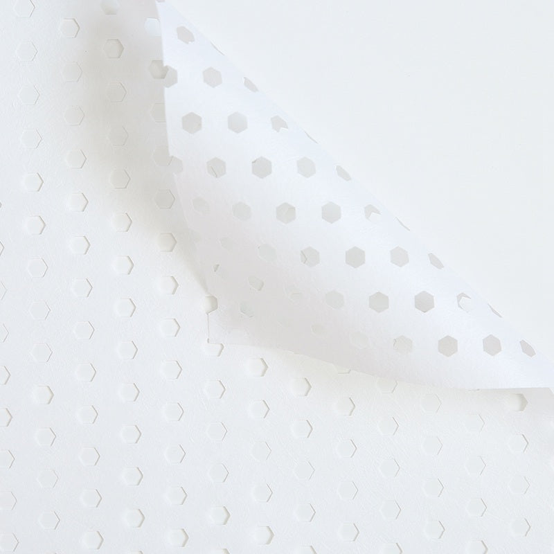 Hârtie ambalaj floral P-YYXL – 58x58cm – culoare 111 White