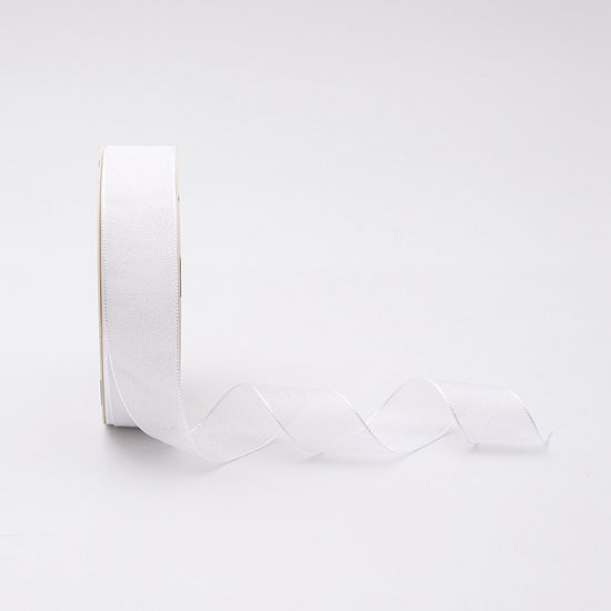Panglică decorativă R-BXSD – 2.5cm x 25Y – culoare 111 White