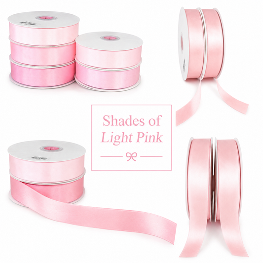 Panglică Satin Double Face – Shades of Light Pink