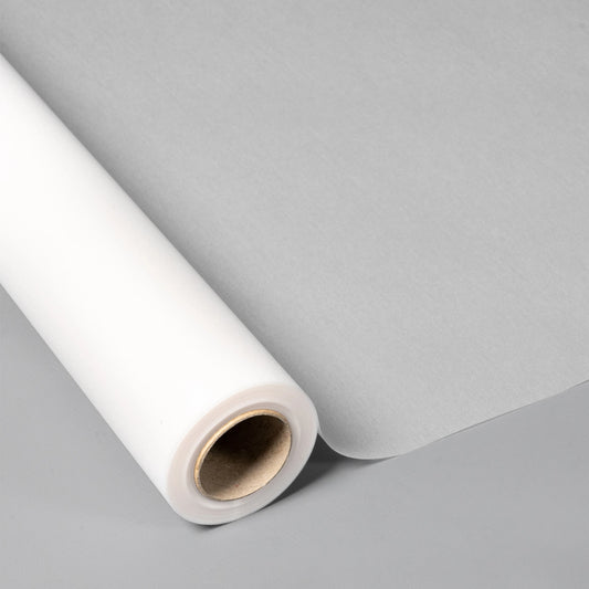 Florist paper with white glitter 70 cm x 25 m