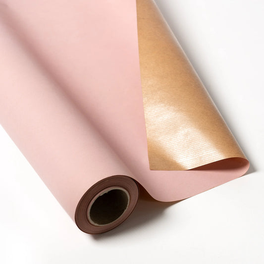 Pink Grain Kraft Paper Roll 70cm x 25m