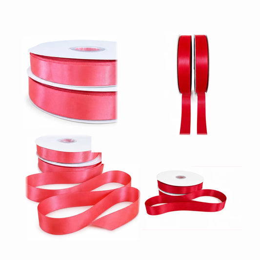 Panglică satin – Shades of Red & Peach – Ribonia