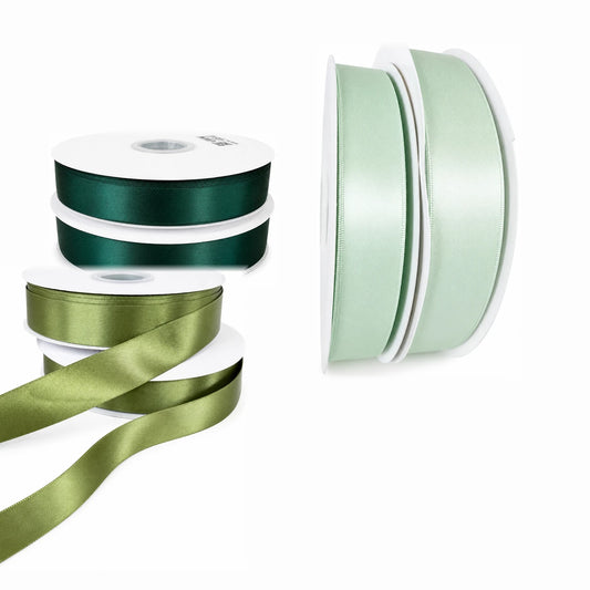 Panglică satin – Shades of Green – Ribonia
