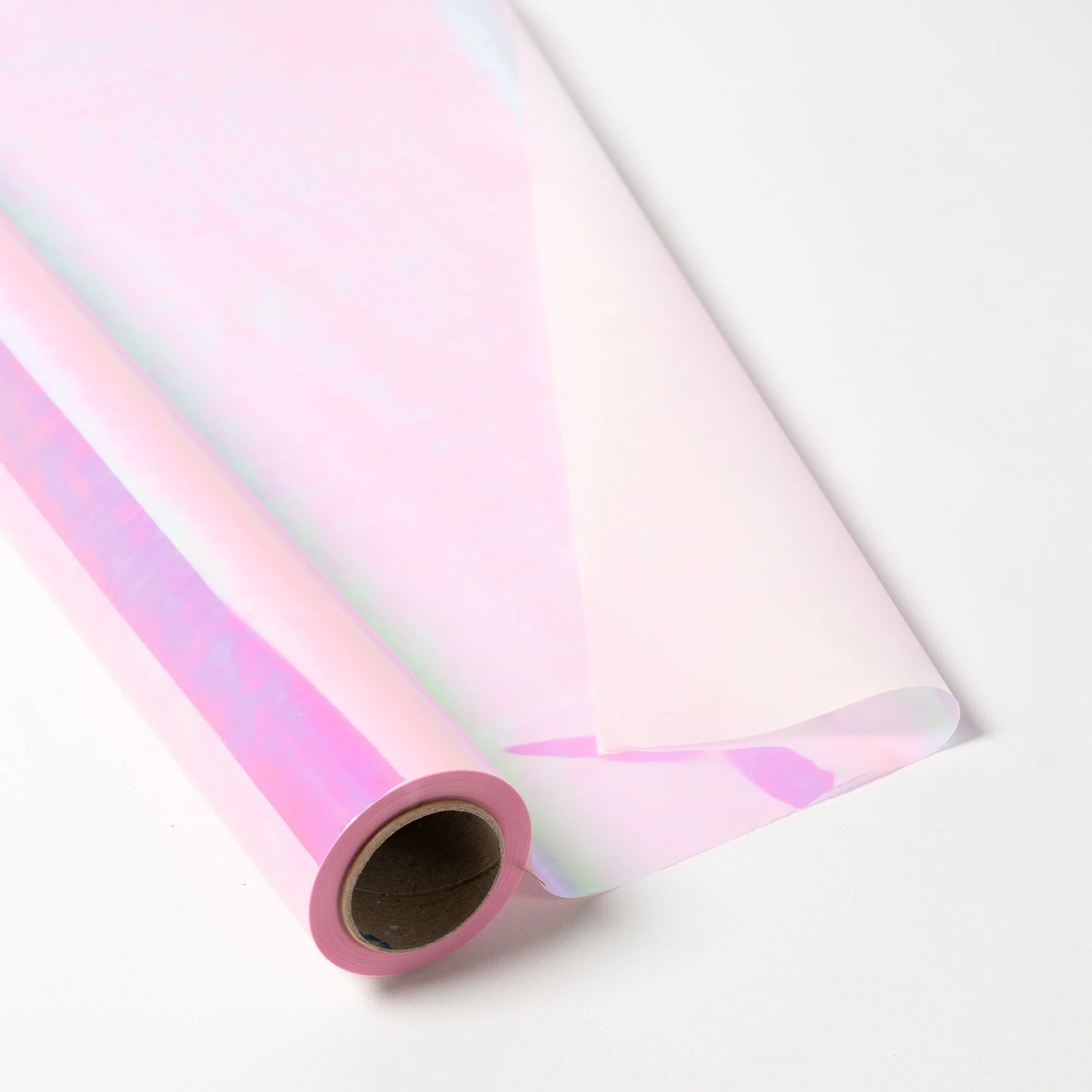 Double Sided Cellophane Roll Iridescent Pink 70cm x 25m