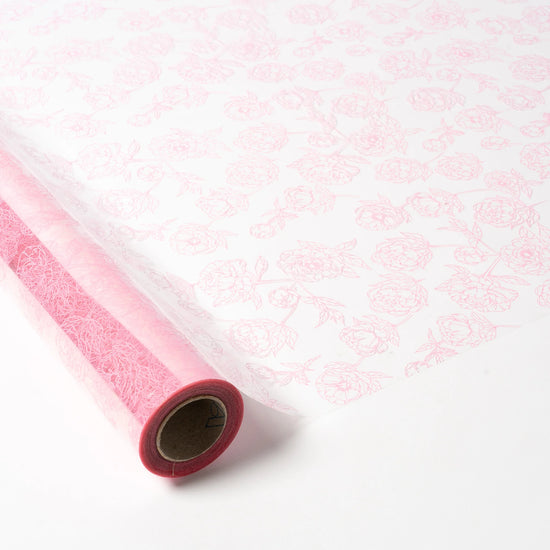 Transparent Polypropylene Roll Flowers Roses