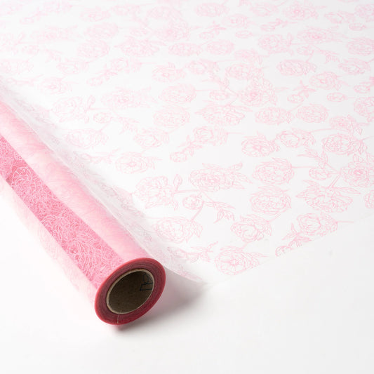 Transparent Polypropylene Roll Flowers Roses